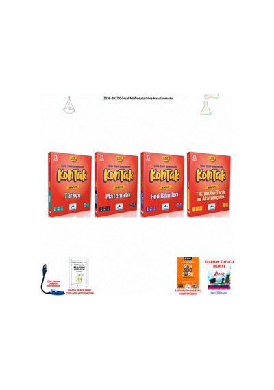 Paraf 8. Sınıf Lgs Kontakt Ana 4 Ders 4 Kitap Seti