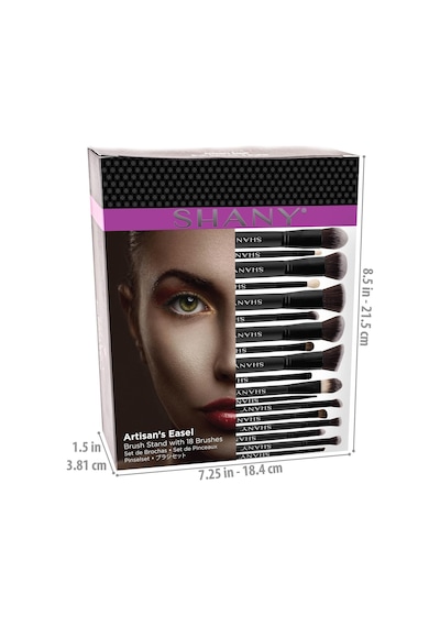 Artisan's Easel Elite Cosmetics Fırça Koleksiyonu, Komple Kabuki Makyaj Fırçası Seti, Ayaklı Dönüştürülebilir Fırça Tutuculu, 18 Parça Çok renkli Artisan's Easel Elite Cosmetics Fırça Koleksiyonu, Komple Kabuki Makyaj Fırçası Seti, Ayaklı Dönüştürülebilir Fırça Tutuculu, 18 Parça Çok renkli