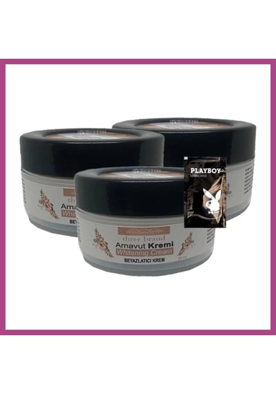 Gees Global Three Brand Arnavut Kremi Whitens Cream 3lü Adet Kremi 50 Ml + 1 Adet Jel Hediye Gbzs