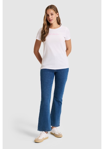 U.S. Polo Assn. U.s. Polo Assn. Kadın Beyaz Tişört Basic 50323450-vr013