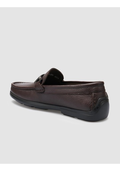 Cabani Tivra %100 Hakiki Deri Kahverengi Toka Detaylı Erkek Loafer