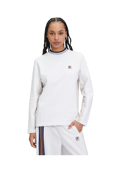 Beyaz Fila Kadın Bisiklet Yaka Sweatshirt Flared Tw411143 BEYAZ