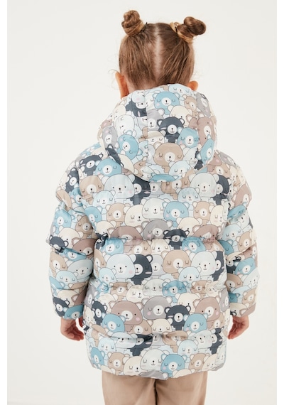 Lela Ekstra Dolgulu Içi Yumuşak Polarlı Kapüşonlu Şişme Unisex Çocuk Mont 5763008 Bej