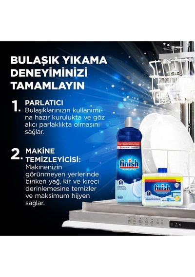 Finish Quantum 100 Tablet Bulaşık Makinesi Deterjanı (50x2) Datas