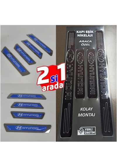 Hyundai Sonica Uyumlu Kapı Eşiği + Kapı Koruyucu