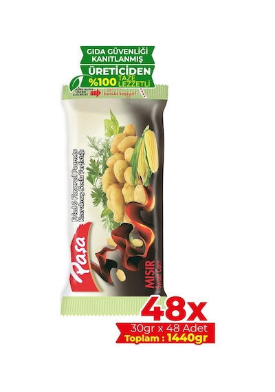 Paşa Kuruyemiş Mısır Soslu Yer Fıstığı 48 x 30 G