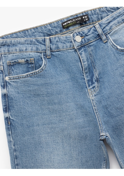 Koton Pamuklu Normal Bel Tapered Fit Jean Pantolon - Joe Jean Orta İndigo 6wam40022ıd İndigo Koton Pamuklu Normal Bel Tapered Fit Jean Pantolon - Joe Jean Orta İndigo 6wam40022ıd İndigo