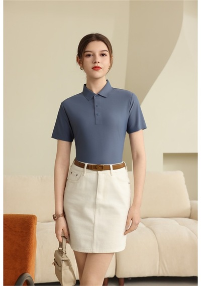 New Performance Premium Polo T-shirt 82% Nylon 18% Spandex Grimsi Mavi