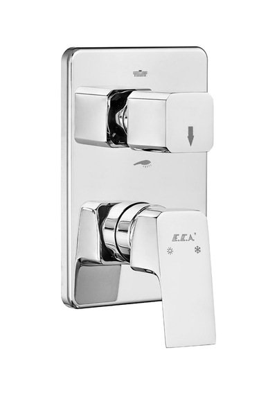 Eca Tiera Ankastre Banyo/Duş Bataryası Sıva Üstü Grubu 2 Yollu - 102167205 Kde Krom