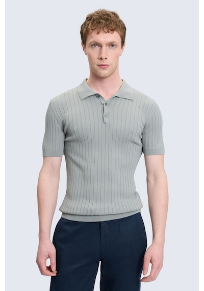 Hatemoğlu Haki Regular Fit Polo Yaka Rayon Tişört