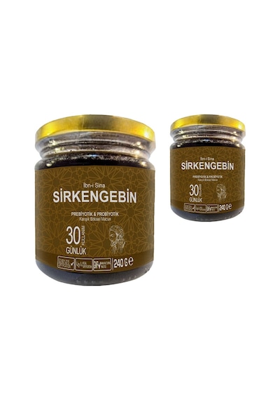 Ibn-ı Sina Sirkengebin: 2 Adet Ballı Sirkeli Sarımsaklı Aromatik Prebiyotik Macun