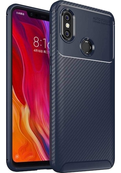 Xiaomi Mi 8 Kilif Karbon Tasarim Negro Silikon Kapak 405801038