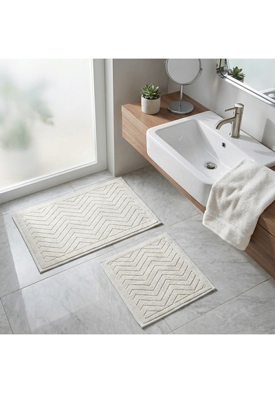 Elsim Home Zigzag Paspas Seti Krem