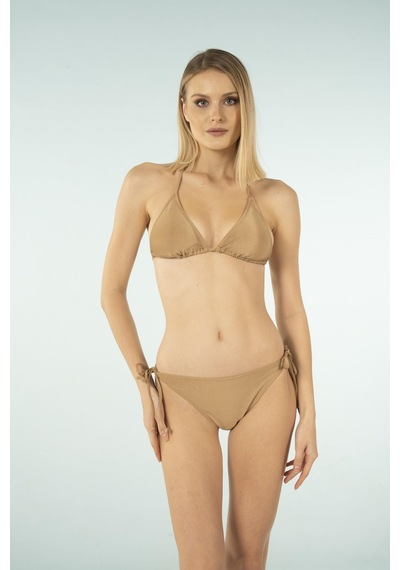 Estiva Üçgen İpli Bikini Takımı - Kahverengi