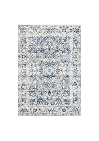 Madame Coco Brenel Shiny Effect İpeksi Kadife Halı - Mavi - 200x300 Cm 8684427223659 Çok Renkli
