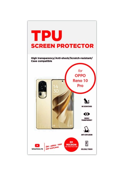 Oppo Reno 10 Pro 360 Derece Full Body Ekran Koruyucu Film