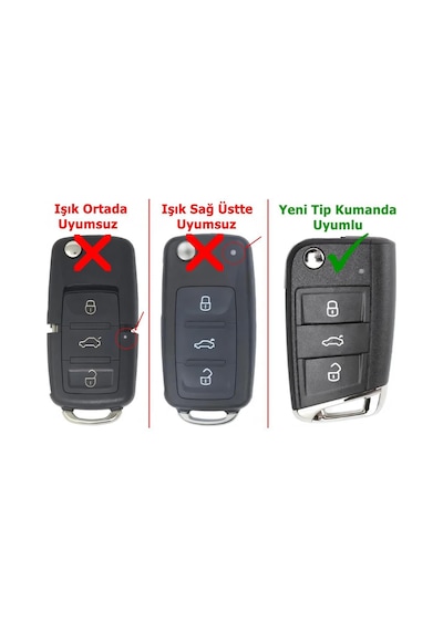 Volkswagen Golf 7 Jetta A7 Uyumlu Kumanda Kabı