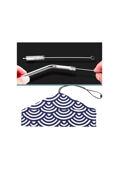 Omeniv Paslanmaz Çelik Metal Pipet Set 11 Parça Minimal Japon