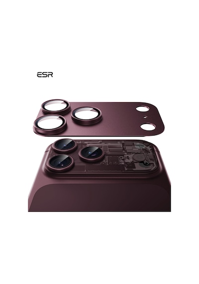 Esr Apple İphone 18 Pro Armorite Pro Kamera Lens Koruyucu - Bordo Mor - 936318014