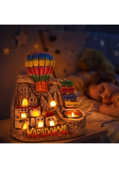 Kapadokya Hediyelik Peri Bacası Gece Lambası Mumluk Led'li