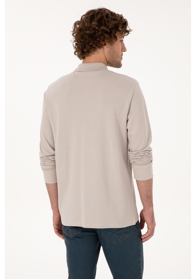 U.s. Polo Assn. Erkek Taş Sweatshirt 50307688-vr049 Tas