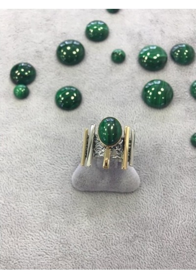 Malahit Malakit Taşlı Gümüş Set 925 Ayar