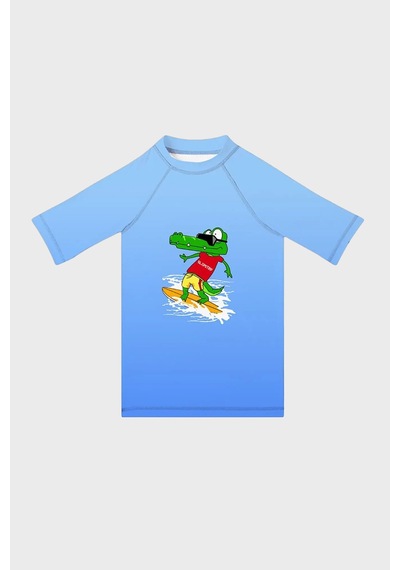 Slipstop Malibu Baskılı Uv Korumalı Kısa Kollu Mayo T Shirt Erkek Çocuk T Shirt St2632000004 Mavi Slipstop Malibu Baskılı Uv Korumalı Kısa Kollu Mayo T Shirt Erkek Çocuk T Shirt St2632000004 Mavi
