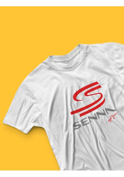 Fnbx Ayrton Senna İmzalı Senna Logolu T-shirt Beyaz