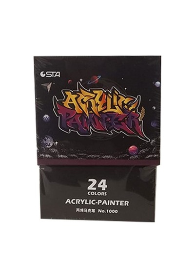 Sta Akrilik Marker 24 Lü Sta-100024 Çok Renkli