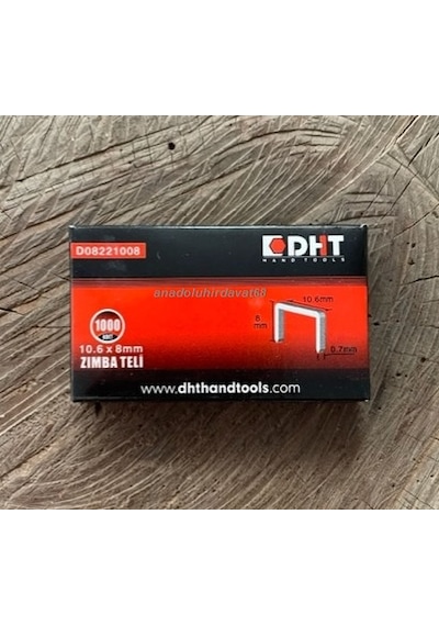 Dht Zımba Teli Boy 8 MM Mekanik Zımba Tabanca Teli Yüksek Kalite En 10.6 MM