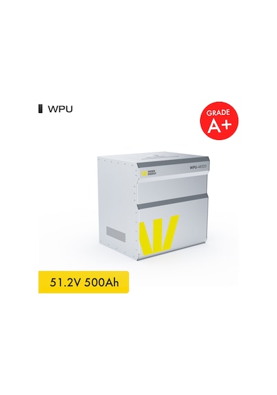 Werer Energy 48V 500Ah 26.8kW LiFePO4 WPU Series Bluetooth’lu Lityum Demir Fosfat Akü