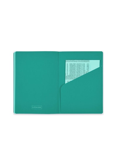 A5 Ciltli Colourblock Uno - Deep Mint Çok Renkli