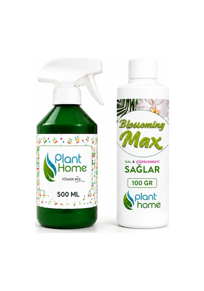 Sıvı Bitki Besini Seti ByKurt Doğal İçerikli Power Mix ve Blooming Max Çiçeklenme Kök Gelişimi Destekleyici Bitki Vitamini -
