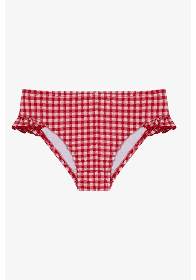 Penti Kız Çocuk Gigham Kareli Fırfırlı Bandeau Bikini Takımı Çok Renkli