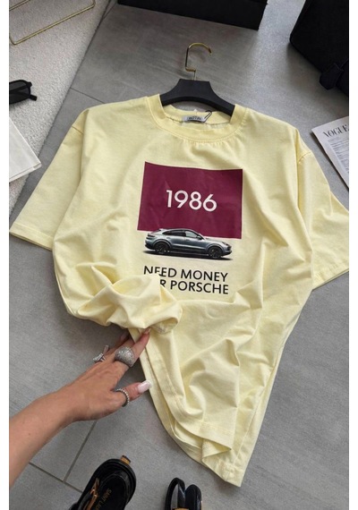 1986 Need Money Tişört Sari