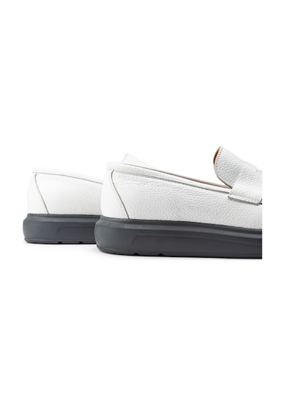 Deery Hakiki Deri Beyaz Comfort Erkek Loafer - 01564mbyzp03 Beyaz
