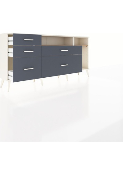 Arges Konsol 2 Raflı 5 Çekmeceli 176x30x83 Aytaşı-çam/antrasit Çam/antrasit Arges Konsol 2 Raflı 5 Çekmeceli 176x30x83 Aytaşı-çam/antrasit Çam/antrasit