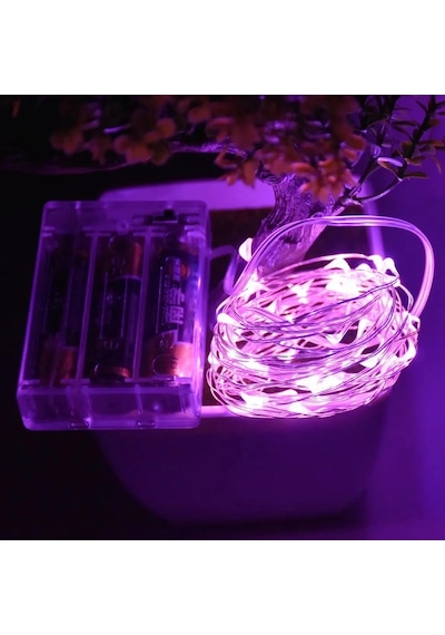 Greyder Gd957 Şerit Pilli Aydınlatma 3 Metre 30 Adet Beyaz Peri Led Çok Renkli