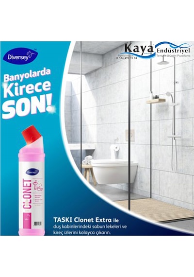 Diversey Taski Clonet Extra W41 Banyo Temizleyici ve Kireç Çözücü 750 ML