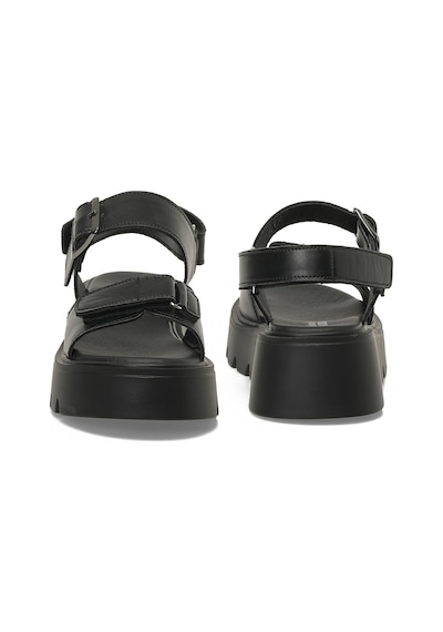 Polaris 325583.z 5fx Siyah Kadın Dolgu Topuk Sandalet 000000000101985624 Siyah