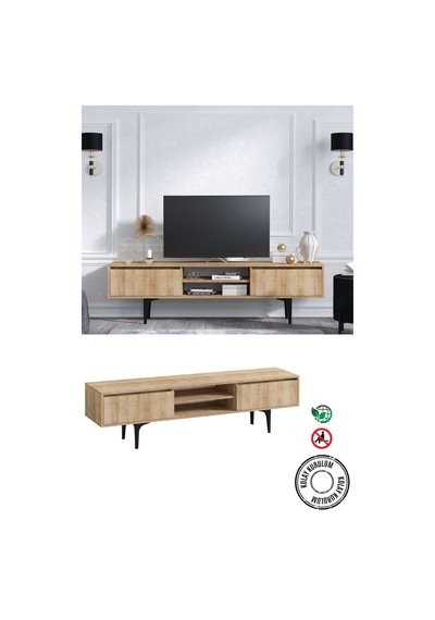 Decormet Artemis Tv Sehpası Safir Meşe Diğer