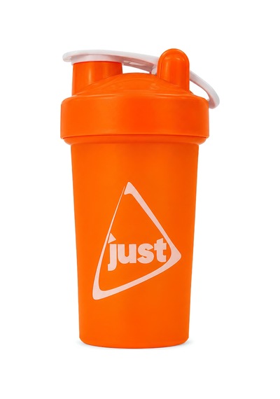 Just Shaker 550 Ml Ölçekli Ve Sızdırmaz Kapaklı Protein Shaker 2'li Set Turuncu+mavi Turuncu-mavi