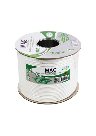 Hubrendy Sh Mag Rg59 Fa Mini Dual Bitişik Kablo 100 Metre