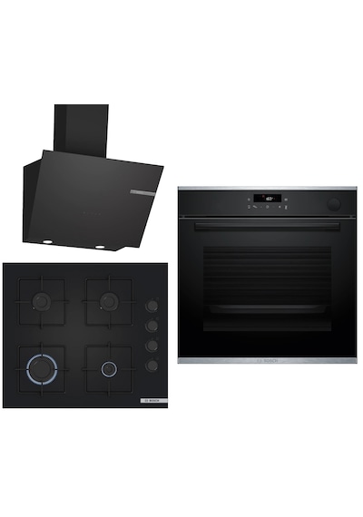 Bosch Black Deluxe HRG232EB3 Buharlı 3D Fry - POP6C6P31O - DWK66PJ60T 3 Lü Ankastre Set 612