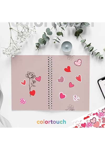 Colortouch Kalpli Çıkartmalar - Hediyelerinizi Süslemek Ve Paketlemek İçin Yüksek Kaliteli Çıkartmalar - 112 Adet Farklı Boyutlarda Ve Farklı Formlarda Çıkartmalar Colortouch Kalpli Çıkartmalar - Hediyelerinizi Süslemek Ve Paketlemek İçin Yüksek Kaliteli Çıkartmalar - 112 Adet Farklı Boyutlarda Ve Farklı Formlarda Çıkartmalar