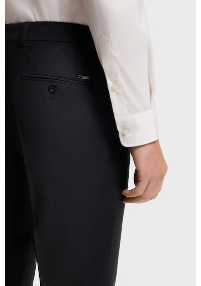 Boss Yünlü Slim Fit Düz Paça Pantolon Erkek Pantolon 50567486 404 Lacivert