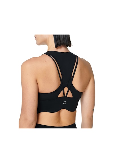 Sweaty Betty Power Contour Plunge Bra Blk Siyah