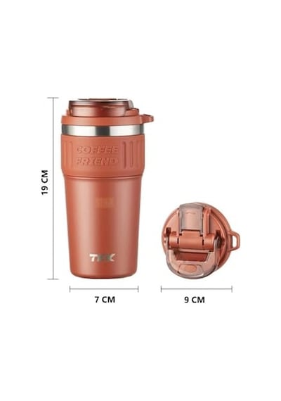 Tkk 630ml Pipetli/pipetsiz Kullanım Askılı Paslanmaz Çelik Termos Kahve Mug Matara Diğer