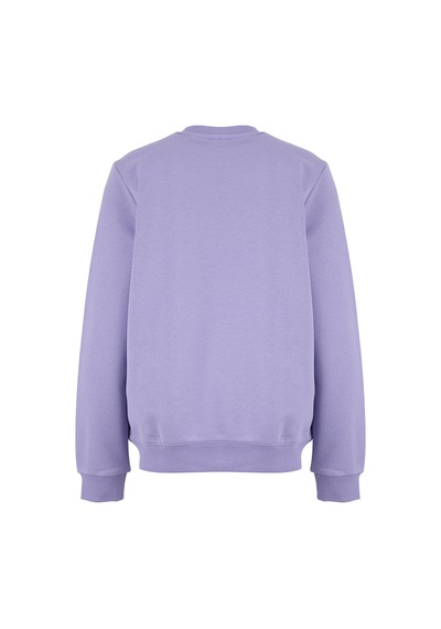 Discovery Expedition D6wl-swt3567 Lila Rahat Baskılı Kadın Sweatshirt