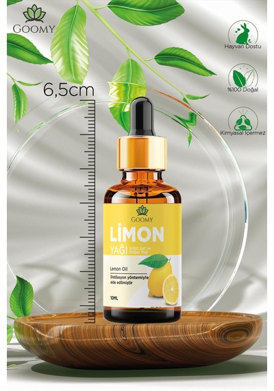Goomy Limon Uçucu Yağı 10 Ml %100 Saf Ve Doğal Lemon Essential Oil
